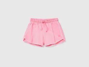 100% cotton shorts with drawstring