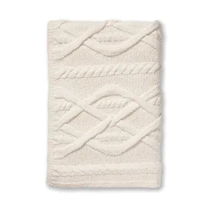 Alicia Adams Alpaca Buckley Throw in Ivory