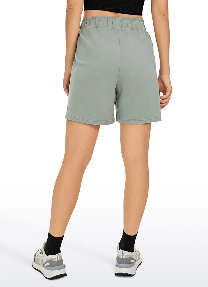 Amenity High Waisted Sweat Shorts 6''