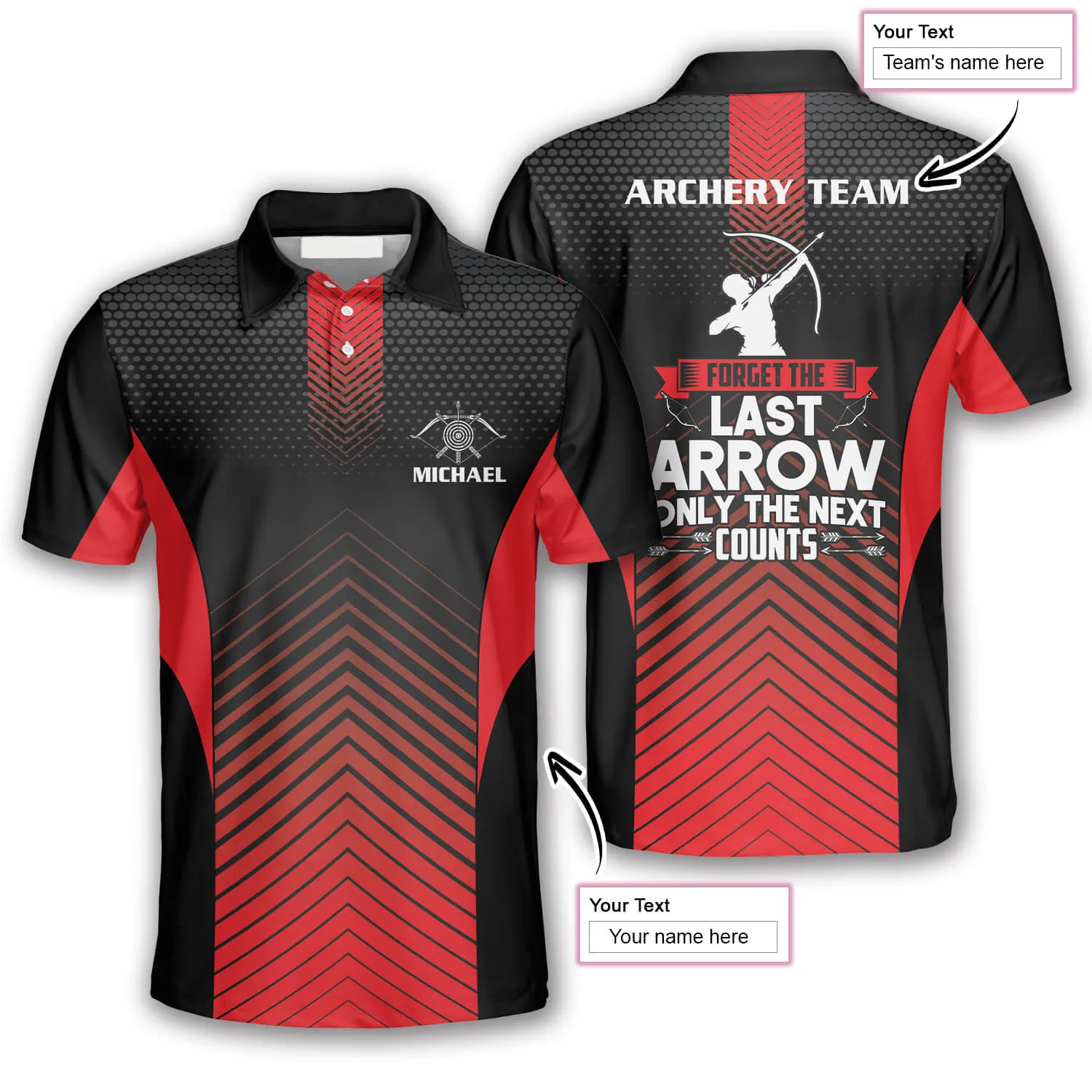 Archery Red Last Arrows Custom Archery Shirts For Men, Idea Gift for Team Archery