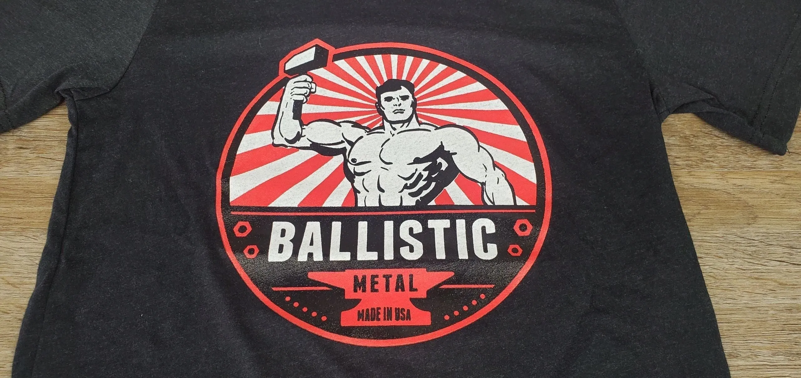 Ballistic Metal Signature Logo T-Shirt, Fetish Kink Ballistic Shirt