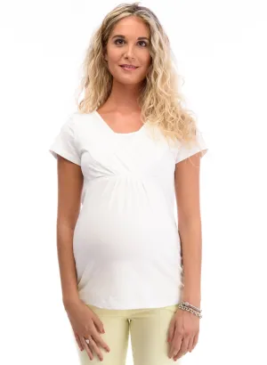 Basic Maternity & Nursing Top - White