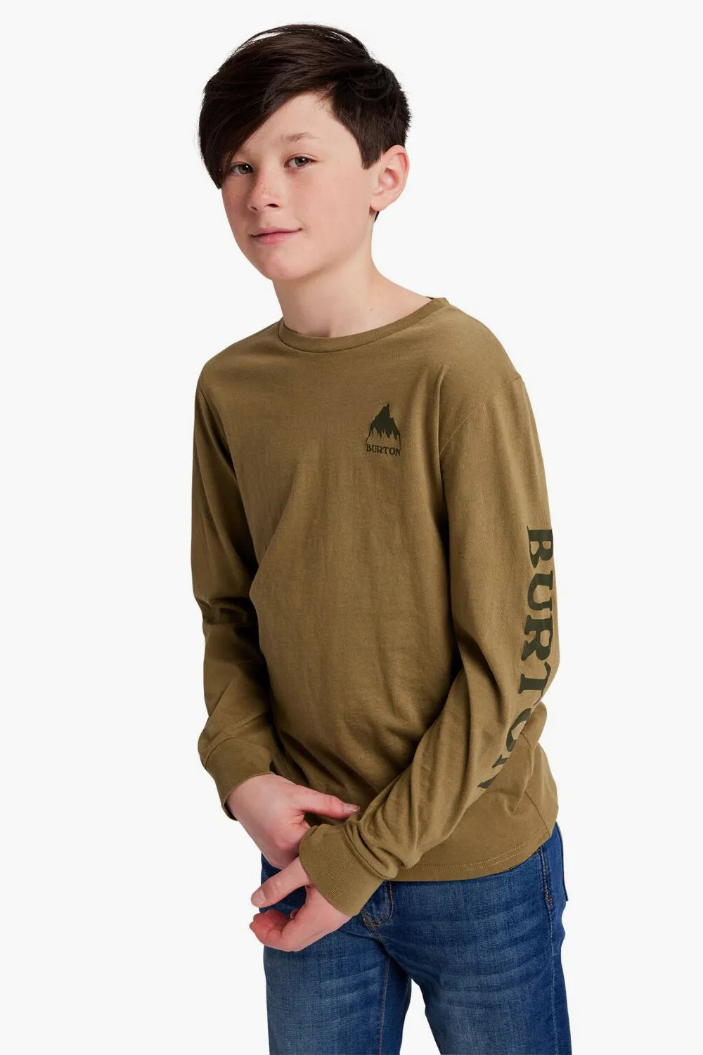 Burton Kids Elite Long Sleeve T-Shirt - Martini Olive