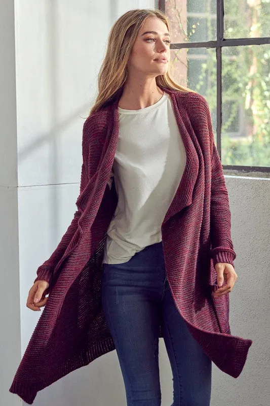 Chunky Knit Sweater Cardigan *Online Only*