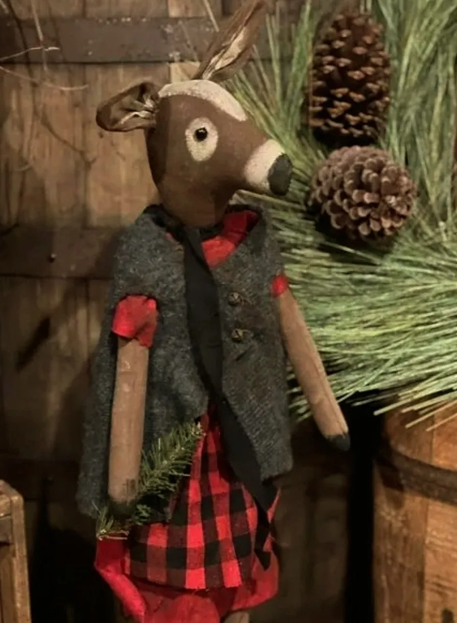 #DAW-DLN Primitive "Adeline"🦌 Reindeer Girl 🇺🇲 Made In the USA