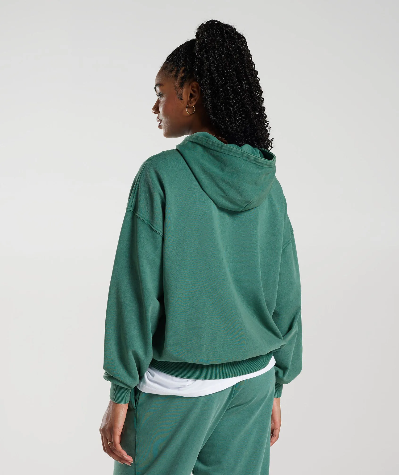 Gymshark Collegiate Oversized Hoodie - Ink Teal