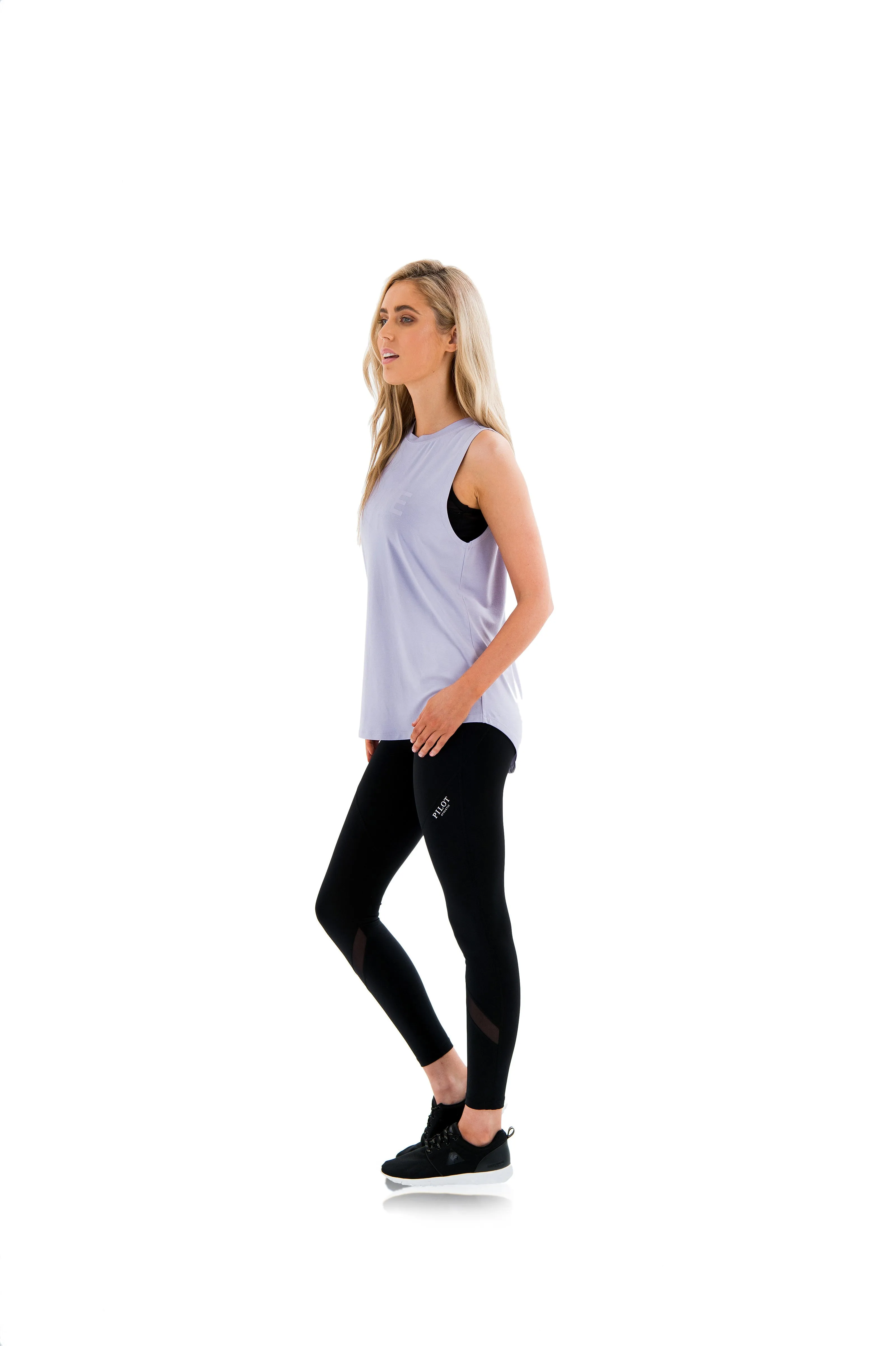 HARKNESS LUXE MUSCLE TEE - LAVENDER