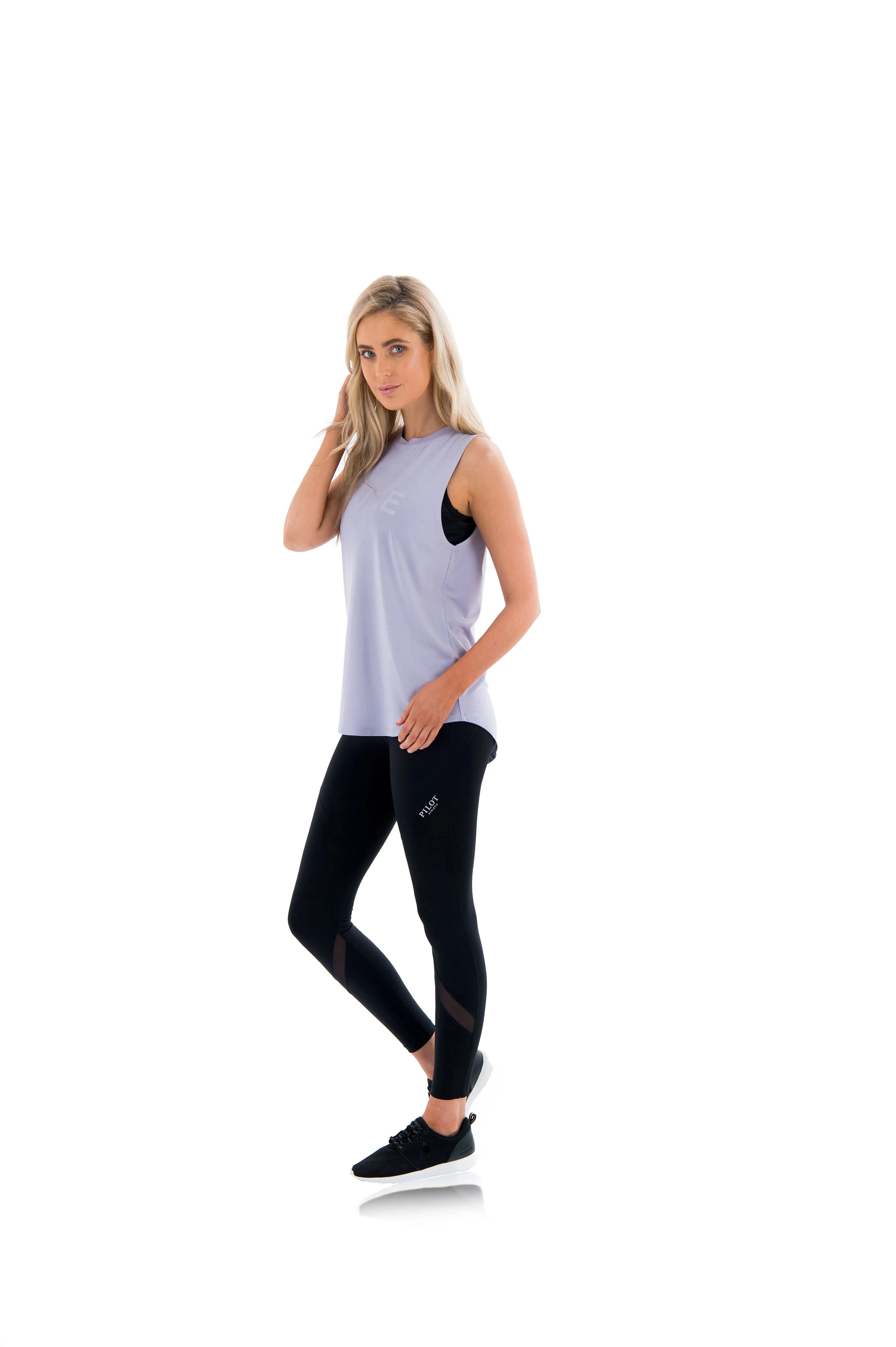 HARKNESS LUXE MUSCLE TEE - LAVENDER