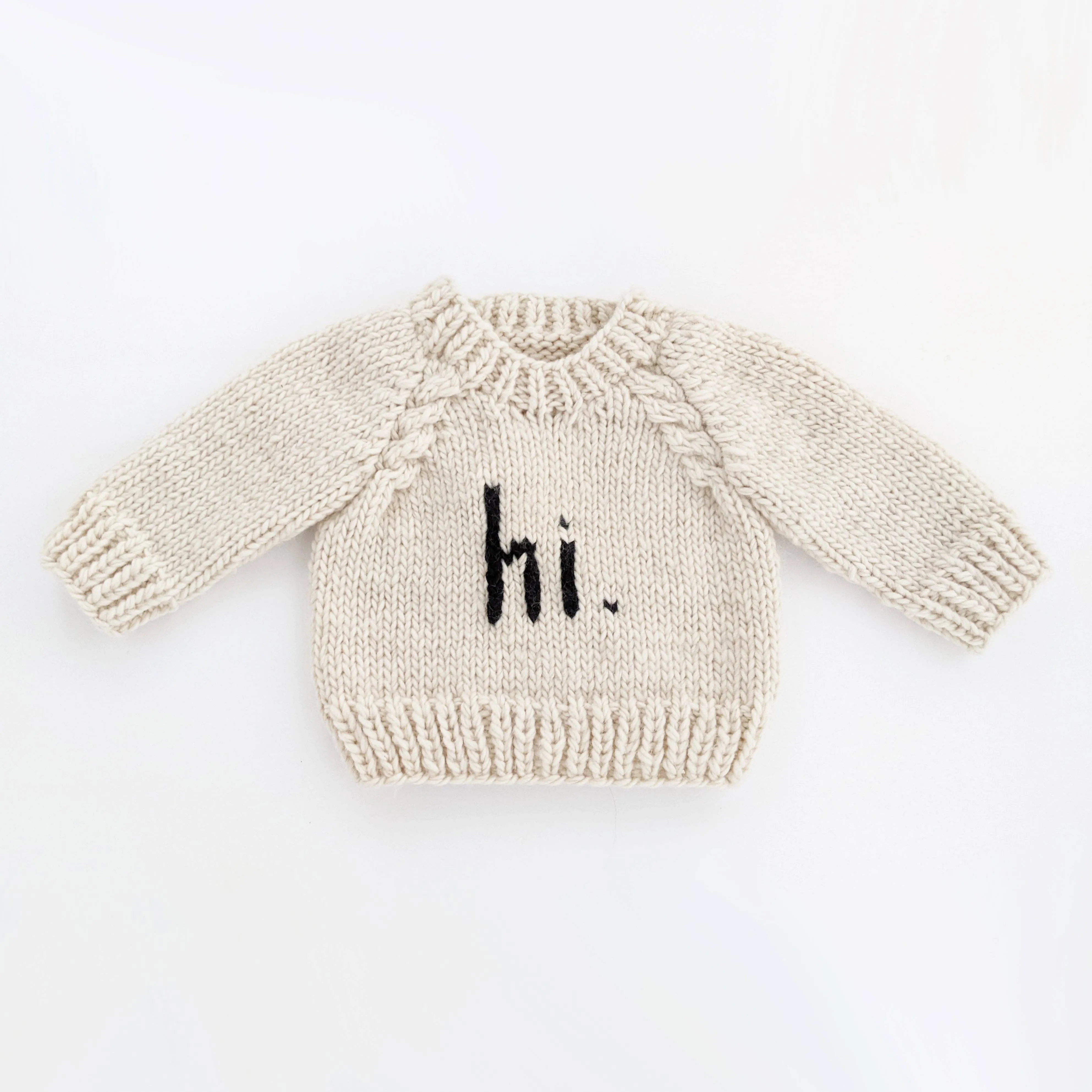 Hi. Hand Knit Sweater