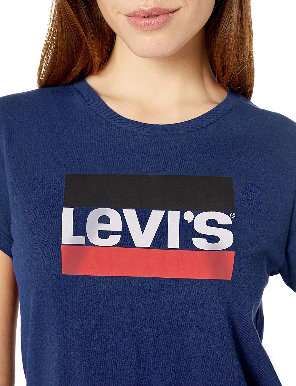 Levi's Women's Perfect Graphic Sportswear Logo White T-Shirt