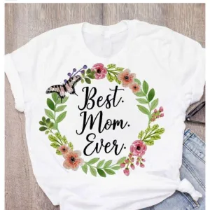 MomLife Stylish Casual Women Printed T Shirts