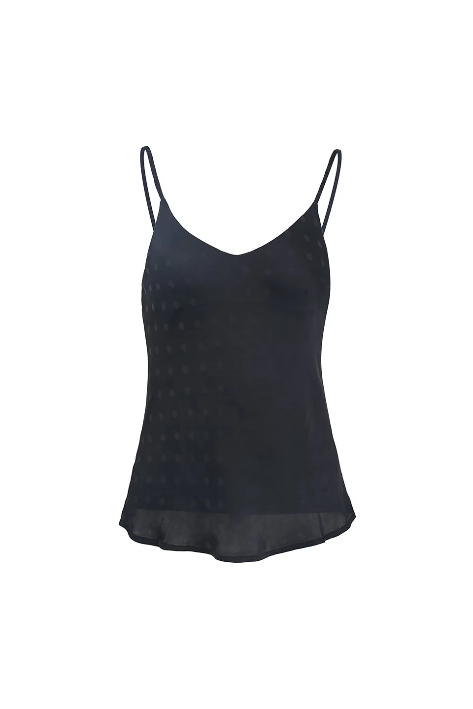 Moonlight Black Self Spot Bias Cami