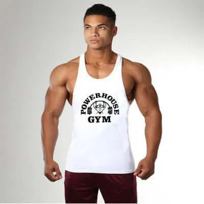 Muscle Stringer Tank Top: Powerhouse Gym Multiple Colors