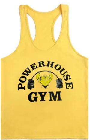 Muscle Stringer Tank Top: Powerhouse Gym Multiple Colors