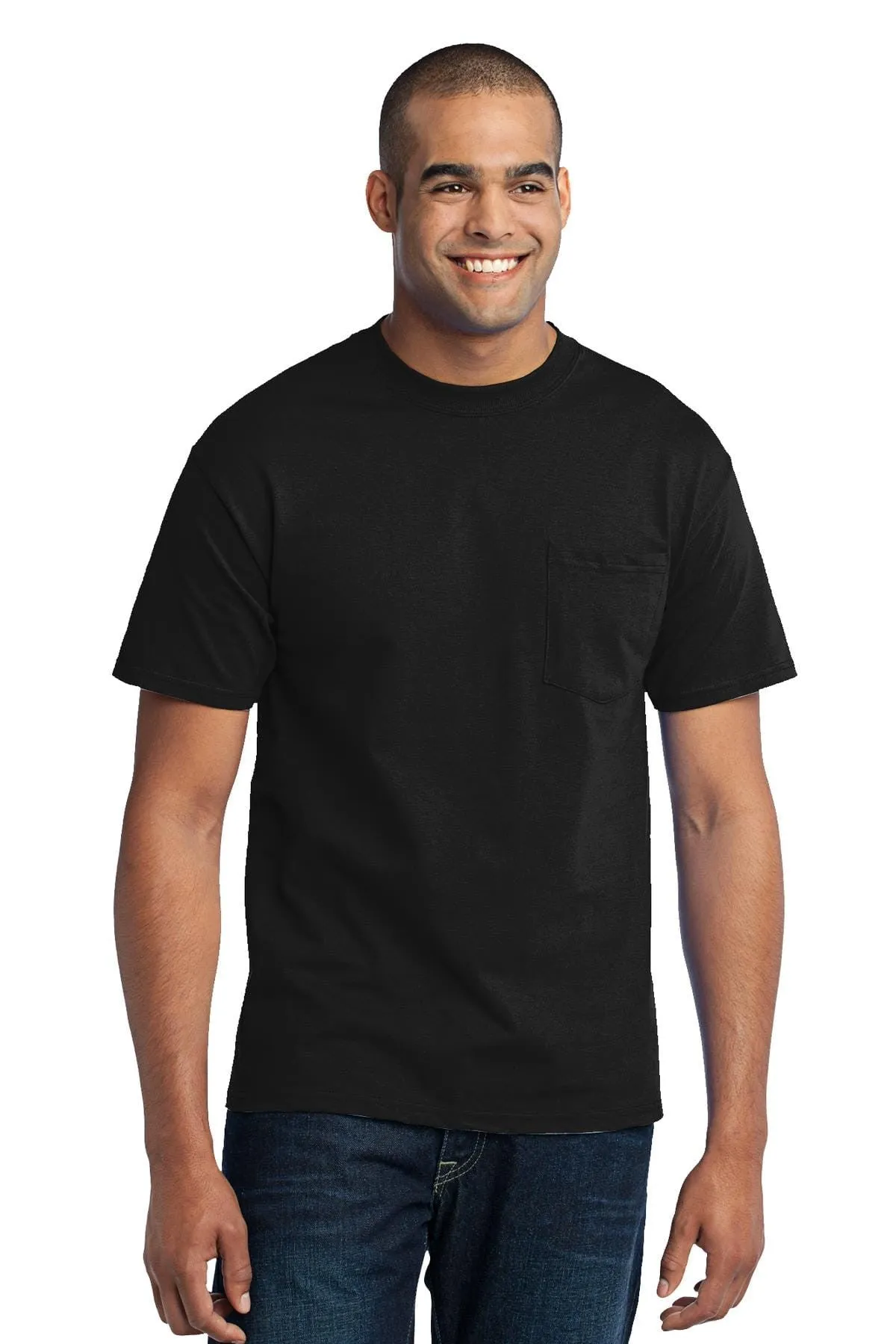 Port & Company TALL 50/50 Poly/Cotton Pocket Tee